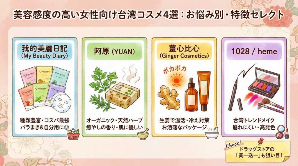 女性向け台湾お土産14選！センス抜群なお菓子・雑貨・コスメを厳選