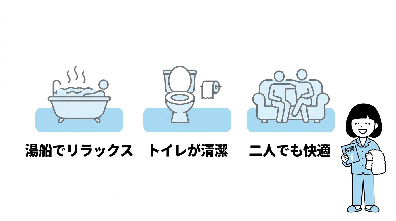 台北でバストイレ別のホテルを選ぶべき理由