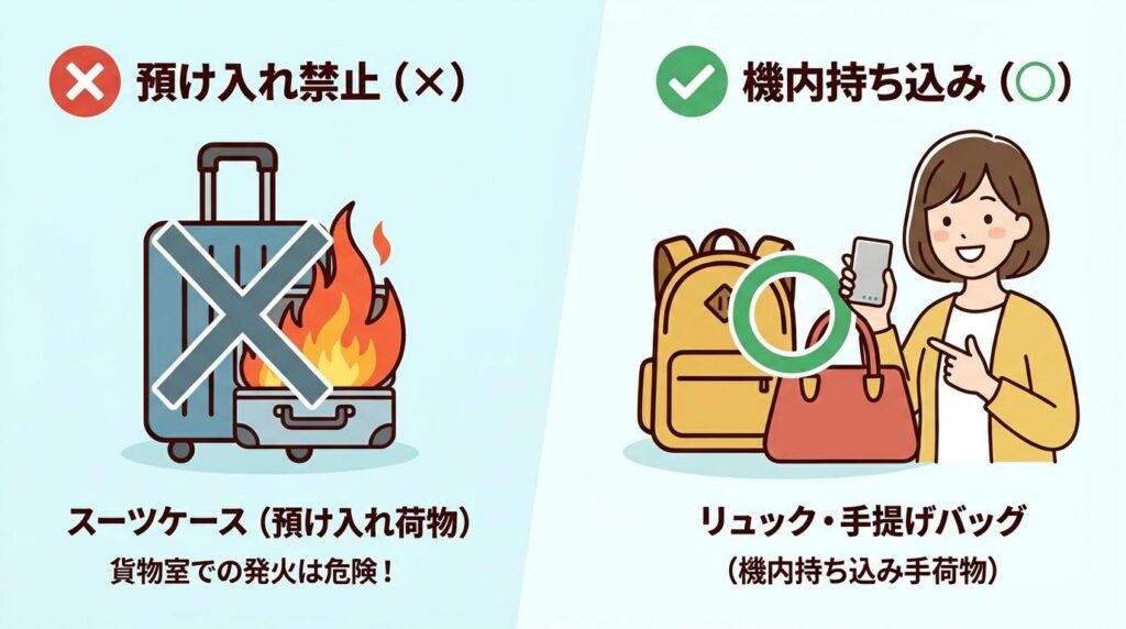 台湾へのモバイルバッテリー持ち込み