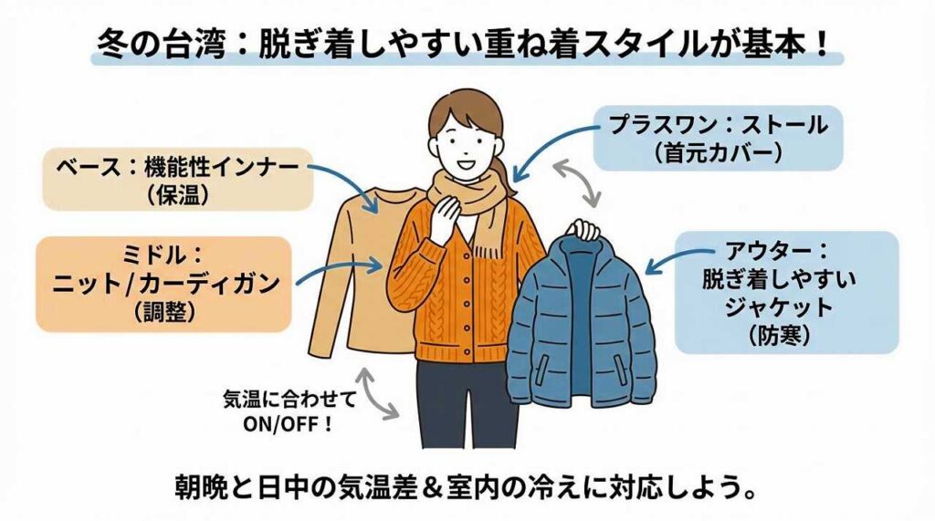 冬の台湾旅行、服装どうする？12月、1月、2月の気温別スタイルガイド