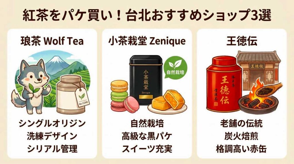 台湾紅茶をお土産に!人気の種類とパケ買い必至の台北おすすめショップ3選
